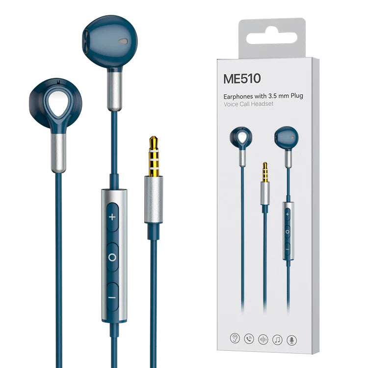 JMT-618890 Wired In-Ear Earphones with Magnetic Design, 1.2M Cable, 3.5mm Connector for Mobile Devices