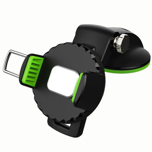 JMT-619082 Universal Silicone Phone Holder for Car Dashboard and Air Outlet, Suction Cup and Magnet Bracket Options, Compatible with Most Phones