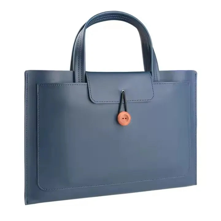 JMT-619210 Ultra-Slim PU Leather Laptop Briefcase for Men - Stylish Office Computer Handbag and Tablet Sleeve