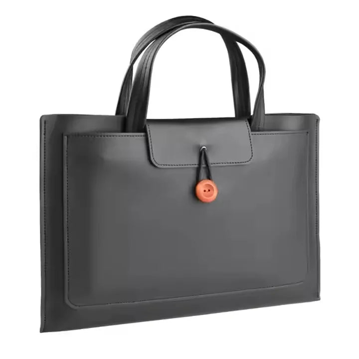 JMT-619210 Ultra-Slim PU Leather Laptop Briefcase for Men - Stylish Office Computer Handbag and Tablet Sleeve
