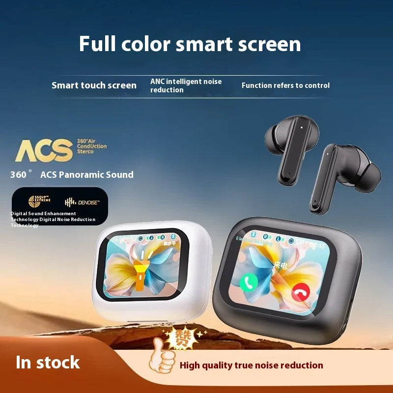 JMT-619402 AI Translation Headset with Color Screen and Long Battery Life for Bluetooth Simultaneous Interpretation