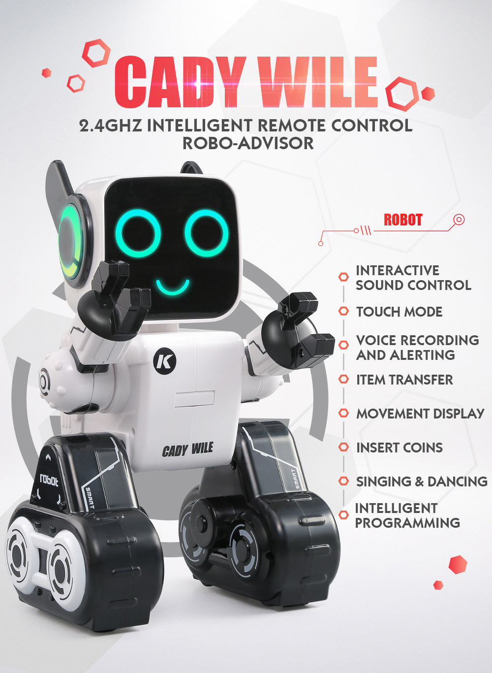 JMT-619466 Smart Remote Control Robot with Advanced Features for Interactive Play