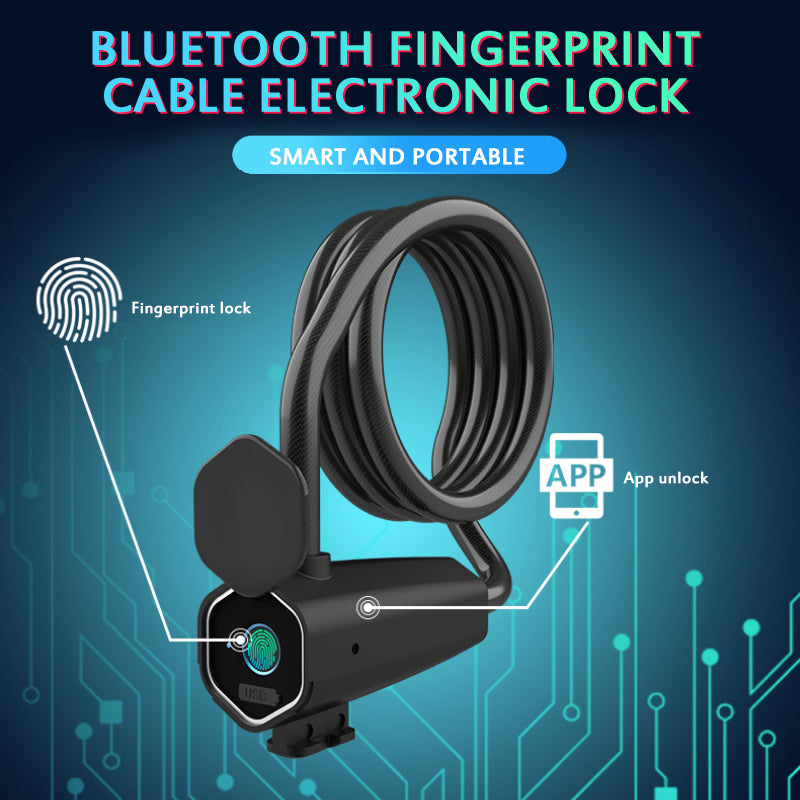 JMT-619594 Smart Fingerprint Steel Ring Bicycle Lock for Enhanced Security
