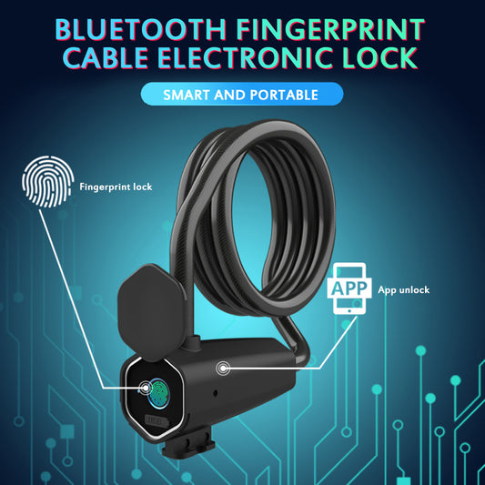 JMT-619594 Smart Fingerprint Steel Ring Bicycle Lock for Enhanced Security
