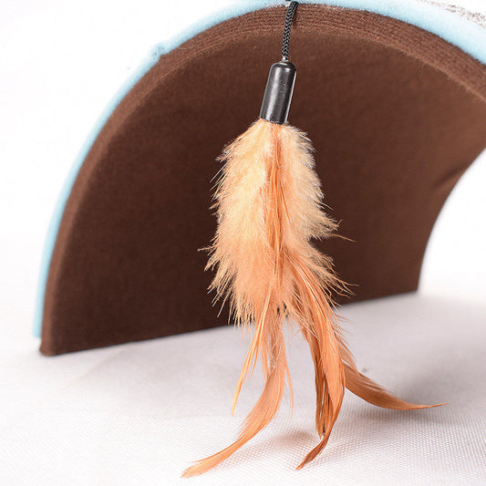 JMT-620362 Plush Carpet Cat Scratch Board in Grey and Brown