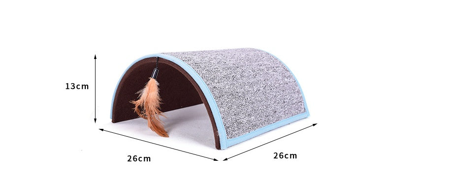 JMT-620362 Plush Carpet Cat Scratch Board in Grey and Brown