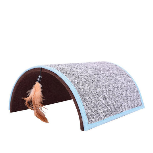 JMT-620362 Plush Carpet Cat Scratch Board in Grey and Brown