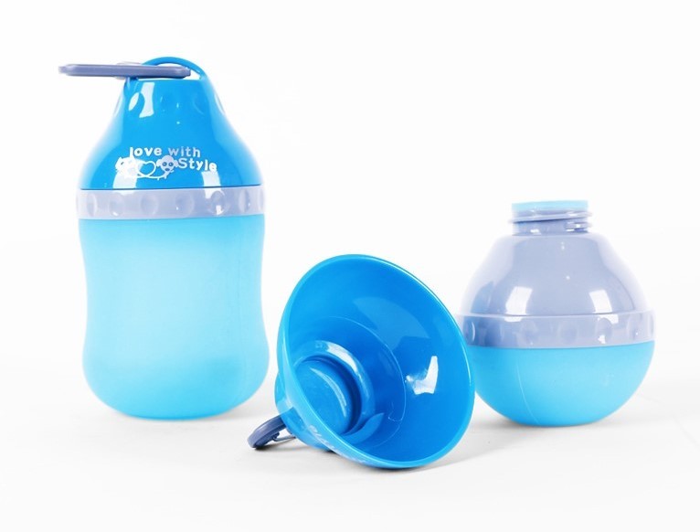 JMT-620554 Collapsible Silicone Pet Bottle with Travel Bowl – Portable Water and Food Container