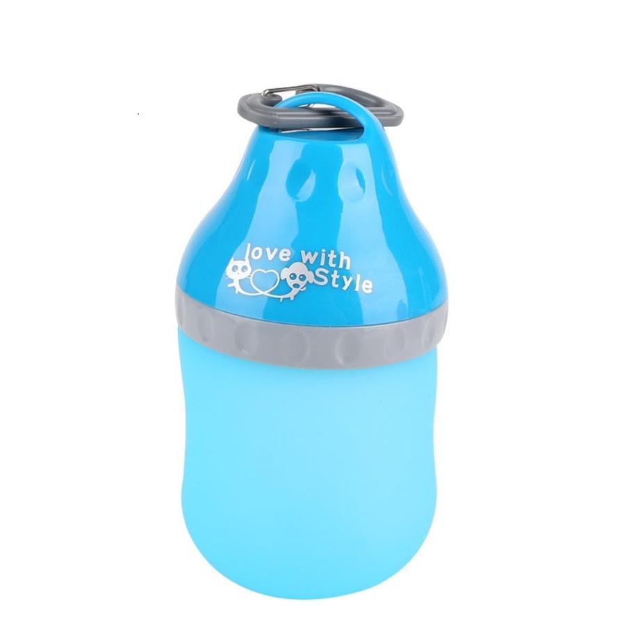 JMT-620554 Collapsible Silicone Pet Bottle with Travel Bowl – Portable Water and Food Container