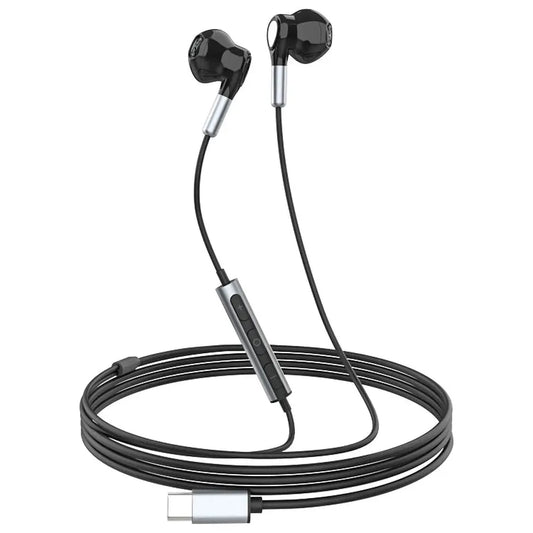 JMT-621194 Wired Type-C Earphones with Digital Stereo Sound for iPhone 15 Pro Max and Samsung Devices