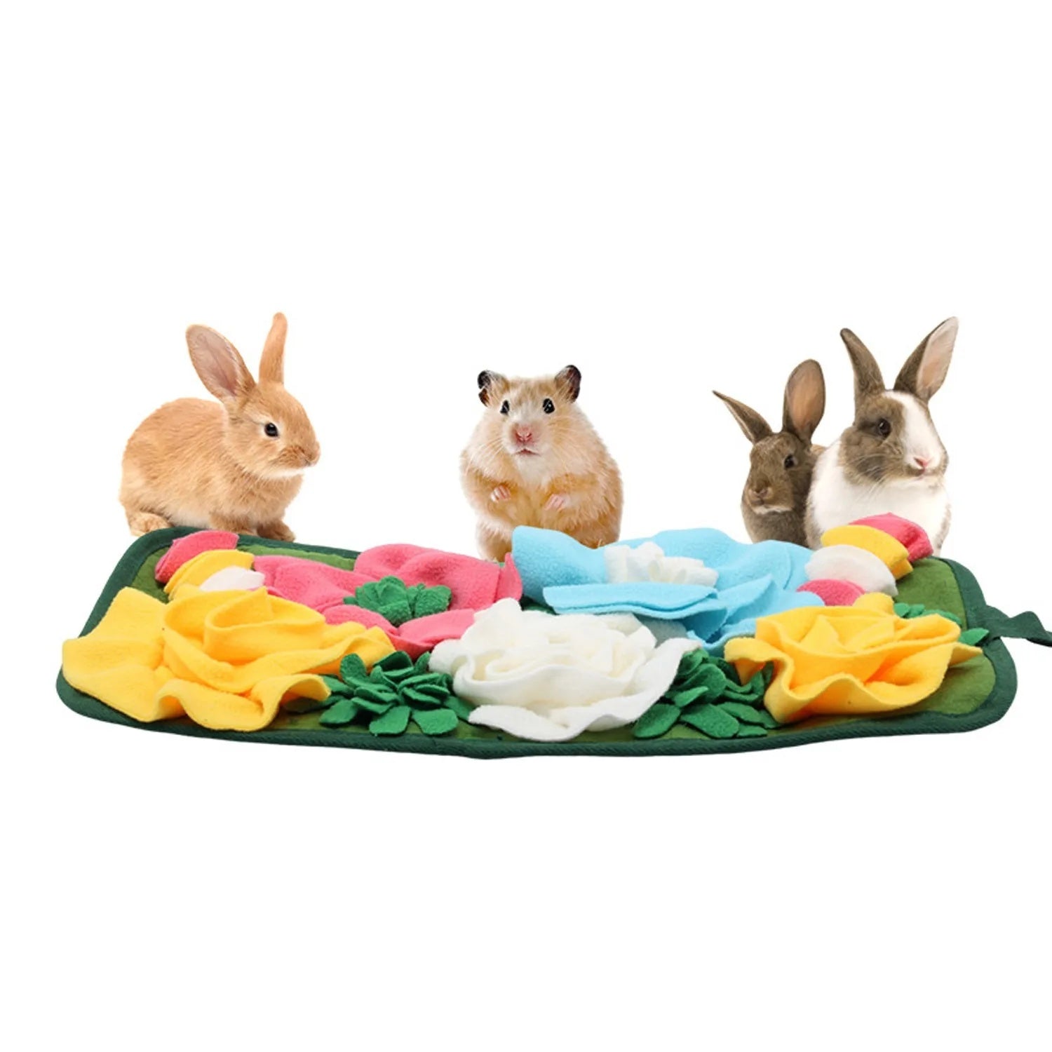 JMT-621514 Foraging Mat for Rabbits and Guinea Pigs - Totoro Garden Style with Aromatic Features