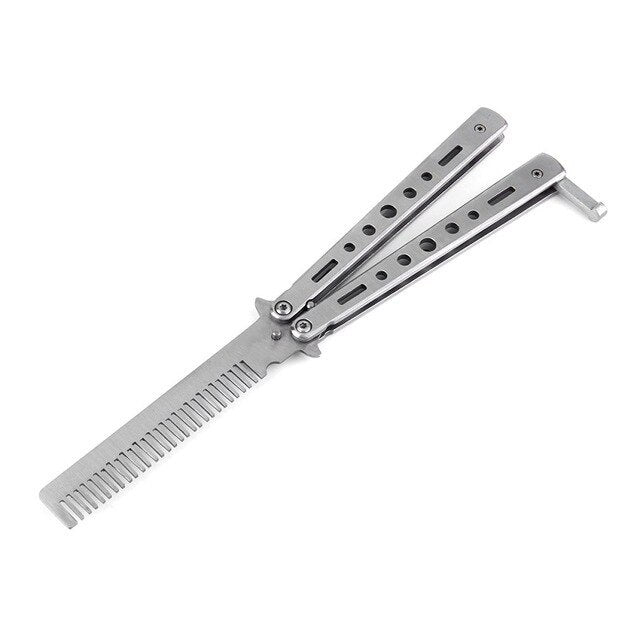 JMT-621514 Stainless Steel Outdoor Spin Comb - 22cm Length, Versatile Tool for Various Activities