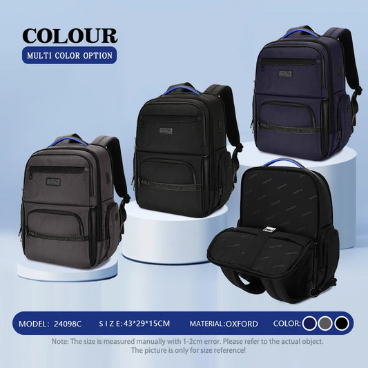 JMT-621706 Waterproof 17.5 Inch Unisex College Laptop Backpack for School and Travel