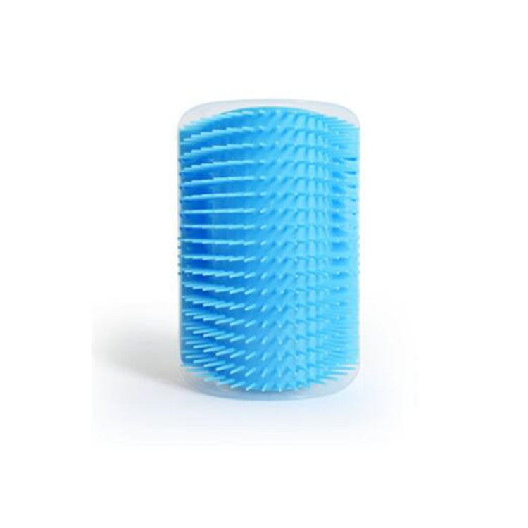 JMT-621770 Cat Massage Corner Brush with Catnip – Interactive Rubbing Comb for Grooming and Shedding Relief