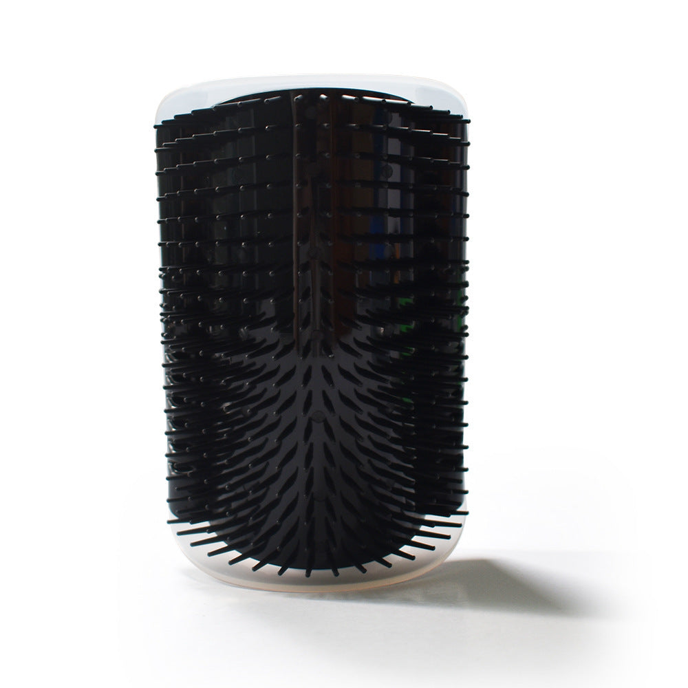JMT-621770 Cat Massage Corner Brush with Catnip – Interactive Rubbing Comb for Grooming and Shedding Relief