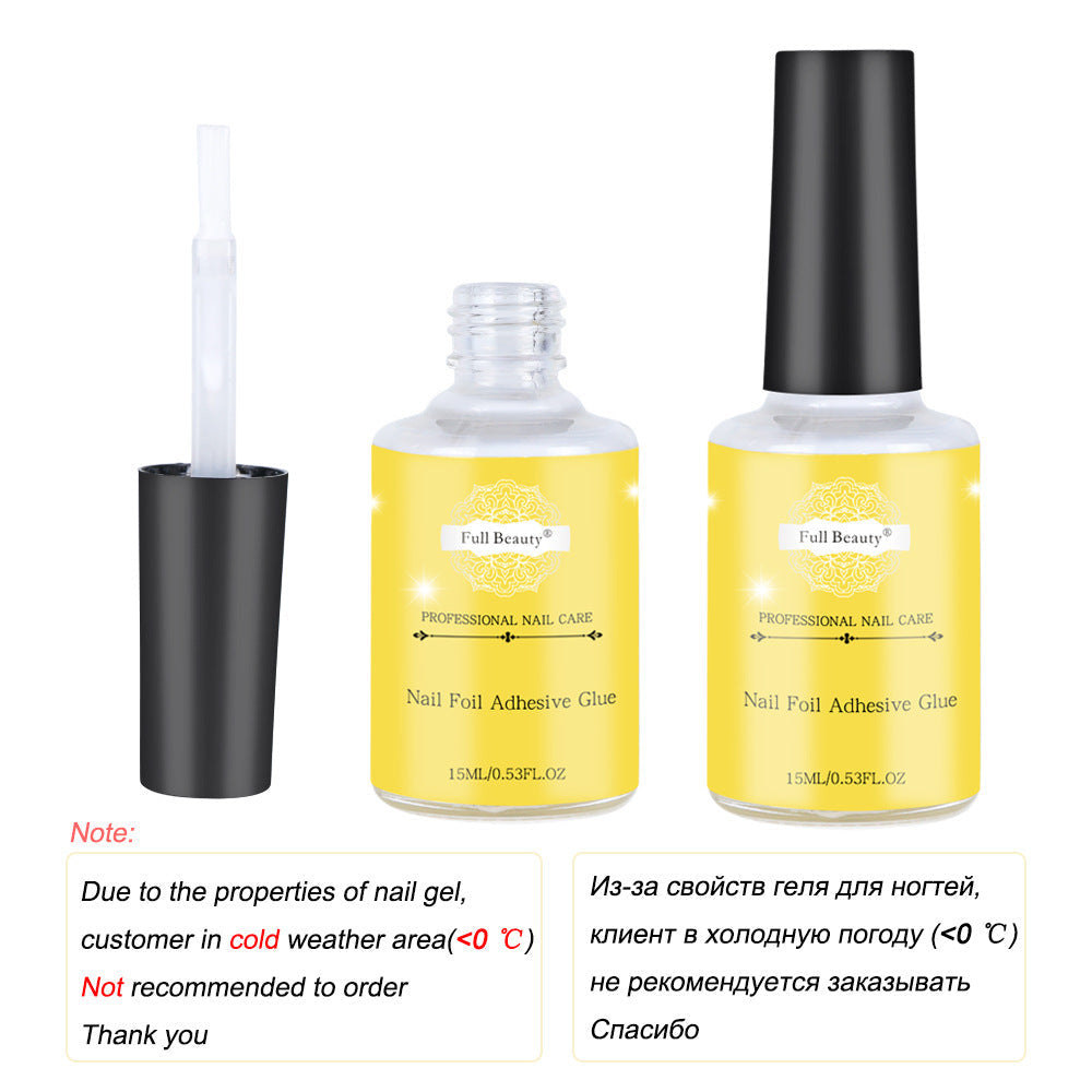 JMT-621834 Nail Art Star Glue for Sheet Stickers - 15ml White Adhesive