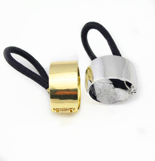 JMT-622218 Alloy Geometric Ponytail Hair Buckle for Stylish Hair Ties