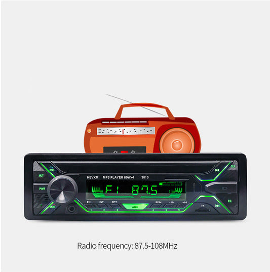 JMT-622858 Bluetooth Multifunction Car MP3 Player with Hands-Free Call Support and FM Radio, USB/TF Card Reader, Remote Control, and Advanced Audio Features