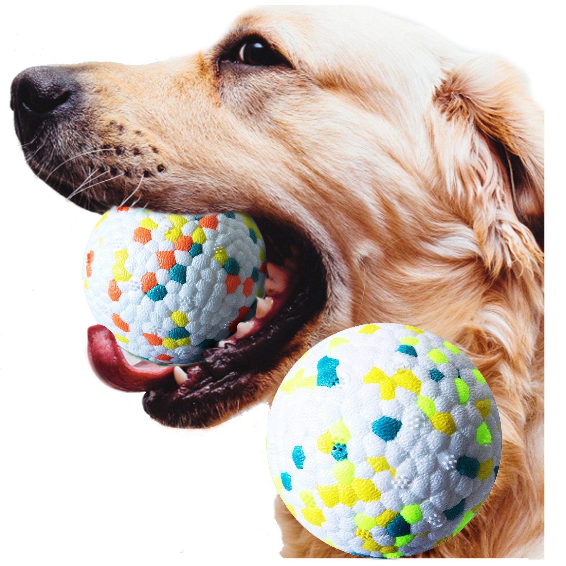 JMT-622986 Durable Interactive Dog Chew Ball for Dental Health and Playtime Fun