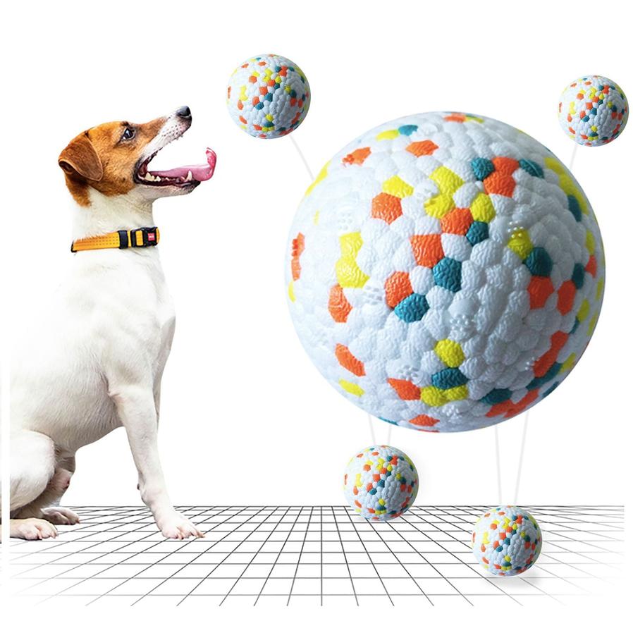 JMT-622986 Durable Interactive Dog Chew Ball for Dental Health and Playtime Fun