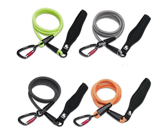 JMT-623178 Durable Dog Walking Rope in Orange, Light Green, Gray, and Black - 180cm Length, Various Diameters Available