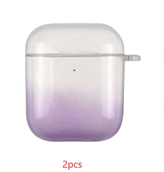 JMT-623498 Gradient Transparent Silicone Case for AirPods Pro & AirPods 1/2 - Flexible Protection Sleeve in Multiple Colors