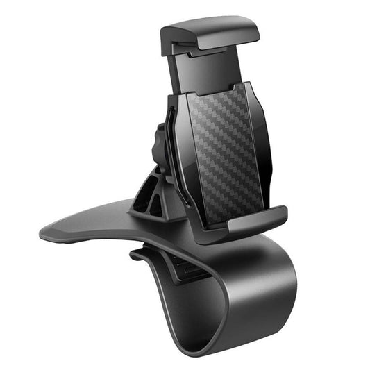 JMT-623690 Carbon Fiber Rearview Mirror Phone Holder for Horizontal and Vertical Screens