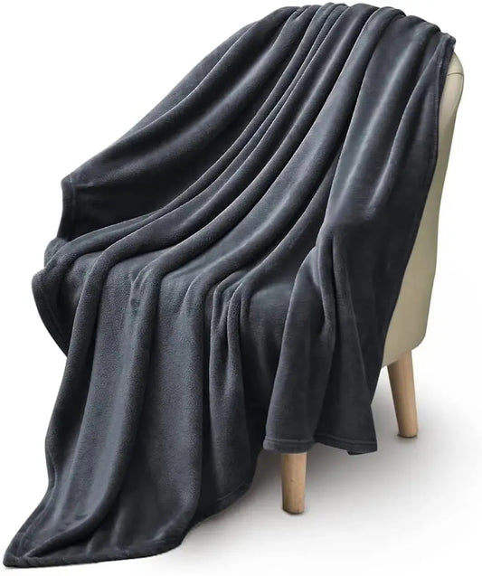 JMT-623754 Oversized Plush Velvet Fleece Blanket for Travel, Hotel, Hospital, and Airline Use