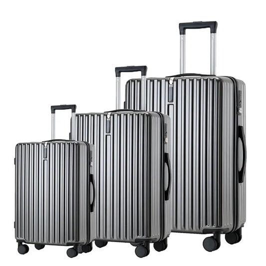 JMT-623882 Lightweight Soft Suitcase Luggage Set with Wheels - Three-Piece Travel Collection