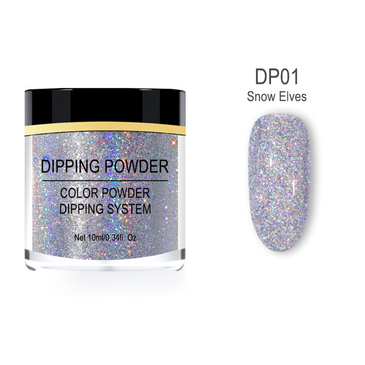 JMT-624138 Laser Glitter Nail Powder for Natural and Artificial Nails - Easy Application, Durable Finish