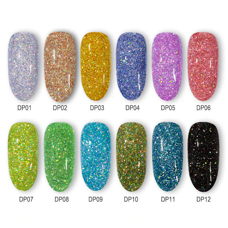 JMT-624138 Laser Glitter Nail Powder for Natural and Artificial Nails - Easy Application, Durable Finish