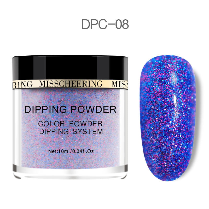 JMT-624138 Laser Glitter Nail Powder for Natural and Artificial Nails - Easy Application, Durable Finish
