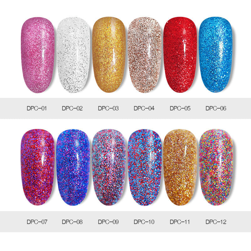 JMT-624138 Laser Glitter Nail Powder for Natural and Artificial Nails - Easy Application, Durable Finish