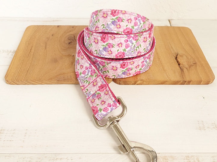 JMT-624330 Classic Pink Flower Fairy Leash Set - Durable Polyester with Multiple Size Options (XS to XL)