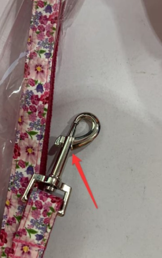 JMT-624330 Classic Pink Flower Fairy Leash Set - Durable Polyester with Multiple Size Options (XS to XL)