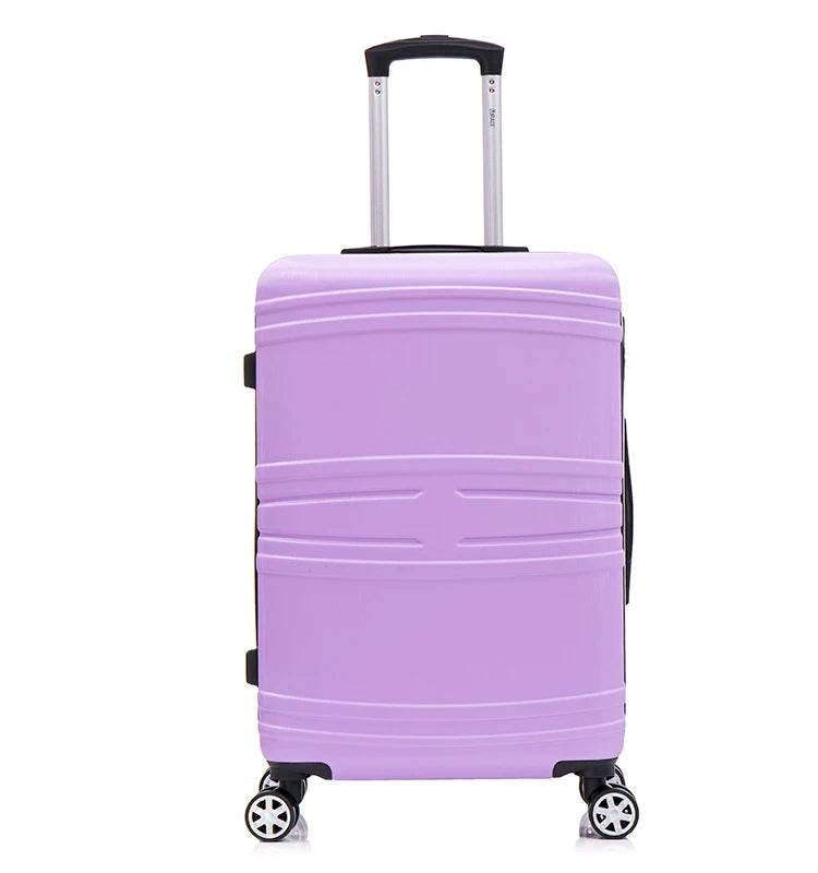 JMT-624714 Fashionable 3-Piece Travel Trolley Suitcase Set with Double Wheels – 20"/24"/28" Sizes
