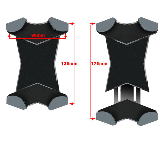 JMT-624842 Mobile Phone Navigation Bracket for Bicycle and Motorcycle - Fits 5 to 7.12 Inch Devices, Silicone and Metal Construction