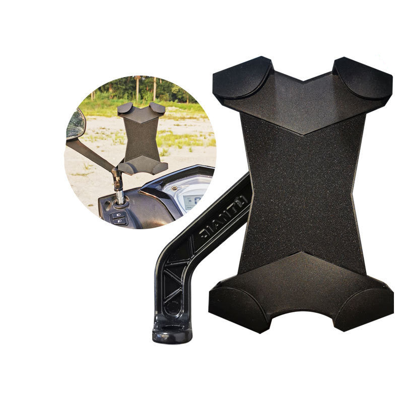 JMT-624842 Mobile Phone Navigation Bracket for Bicycle and Motorcycle - Fits 5 to 7.12 Inch Devices, Silicone and Metal Construction