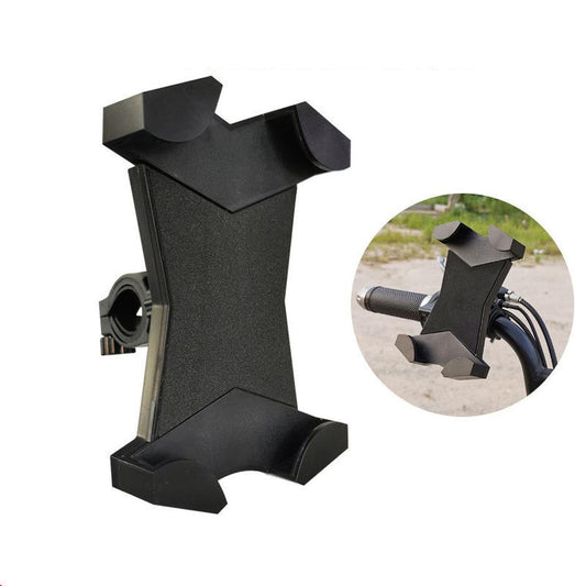 JMT-624842 Mobile Phone Navigation Bracket for Bicycle and Motorcycle - Fits 5 to 7.12 Inch Devices, Silicone and Metal Construction