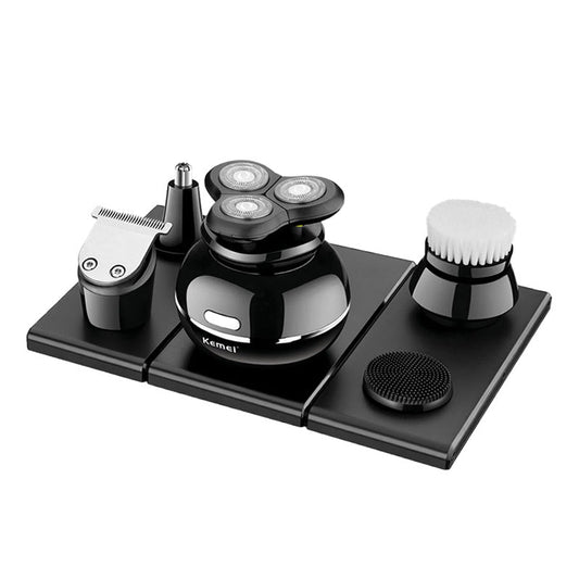 JMT-625226 Five-In-One Electric Shaver for Men with Detachable Rotary Heads and USB Charging