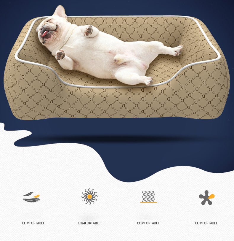 JMT-625290 Waterproof Dog Bed with Bite and Scratch Resistance, Removable and Washable Cover, Suitable for All Seasons, Available in Multiple Sizes