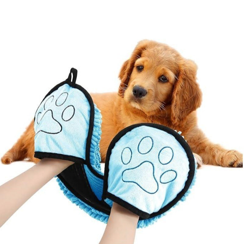 JMT-625610 Absorbent Chenilla Pet Bath Towel for Dogs and Cats, Soft & Quick-Drying, 53x22cm