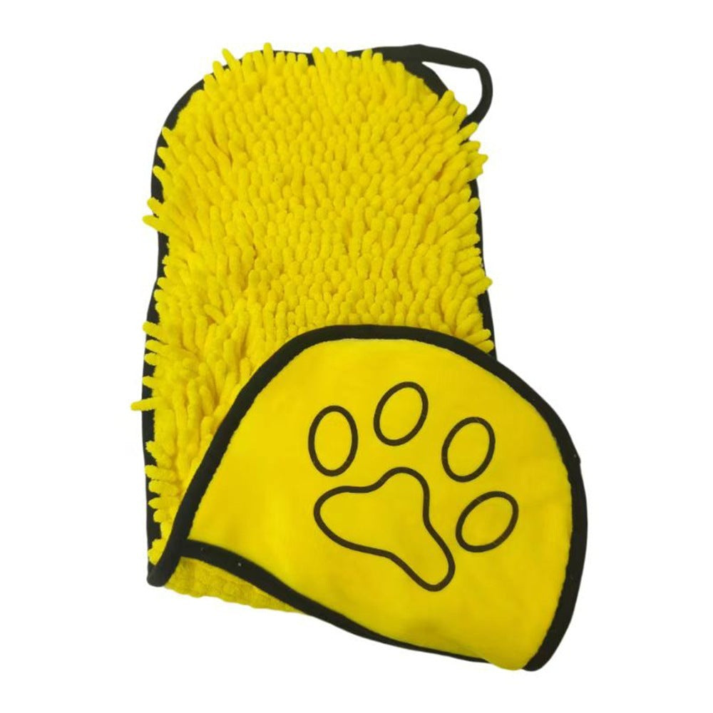 JMT-625610 Absorbent Chenilla Pet Bath Towel for Dogs and Cats, Soft & Quick-Drying, 53x22cm