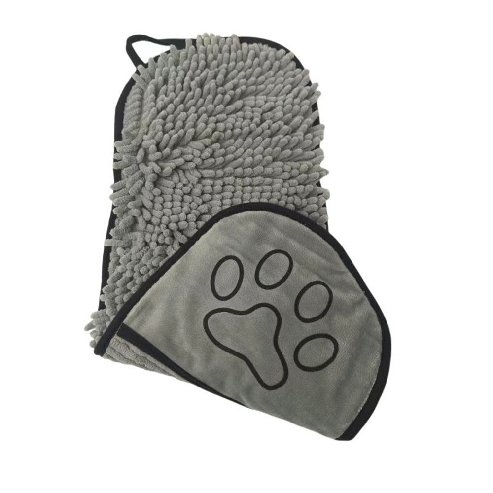 JMT-625610 Absorbent Chenilla Pet Bath Towel for Dogs and Cats, Soft & Quick-Drying, 53x22cm