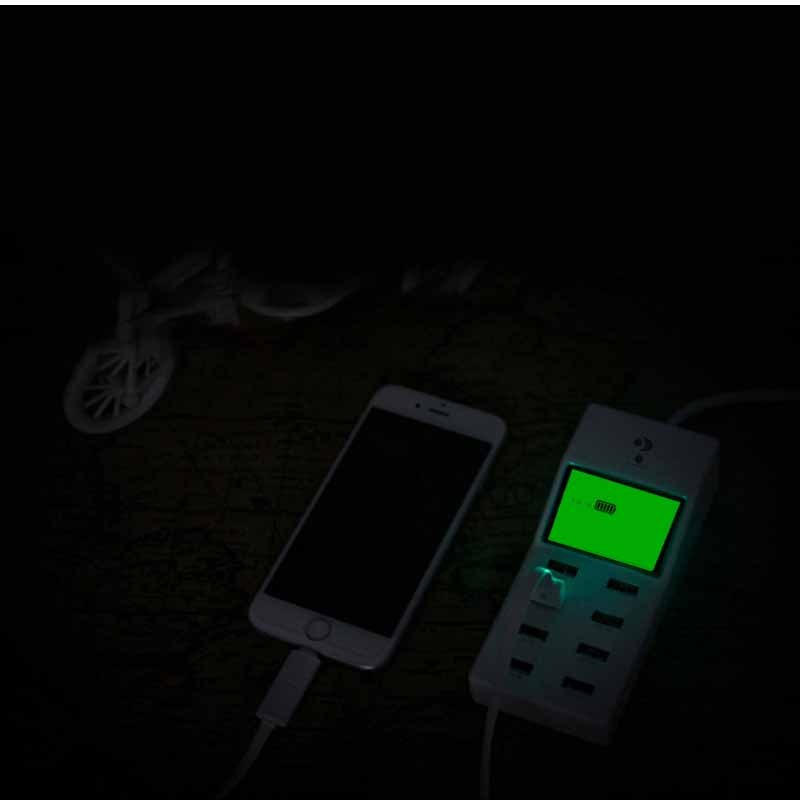 JMT-625674 Multi-Port Smart USB Charger with 40W Power Output for Mobile Devices and Accessories
