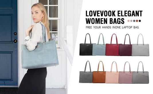 JMT-625802 Elegant 15.6 Inch Laptop Handbag for Women - Stylish Office and Business Tote with Large Capacity