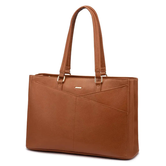 JMT-625802 Elegant 15.6 Inch Laptop Handbag for Women - Stylish Office and Business Tote with Large Capacity