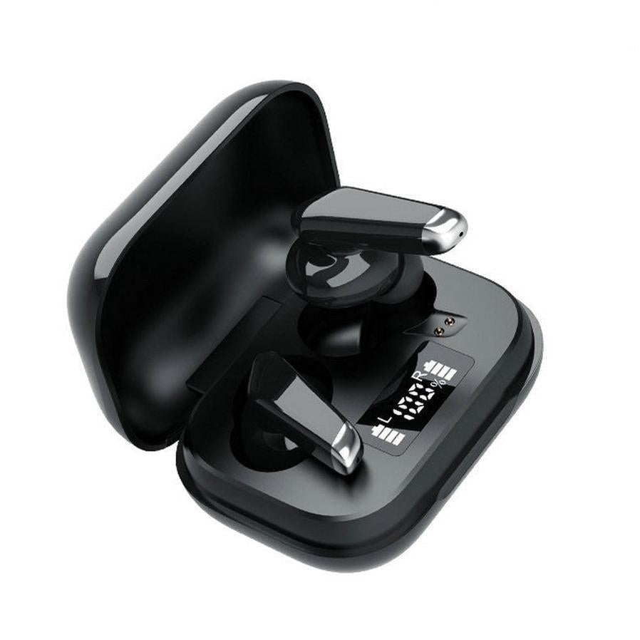 JMT-626122 Bluetooth V5.0 Digital Display Headset with 2400mAh Charging Case and Waterproof Design