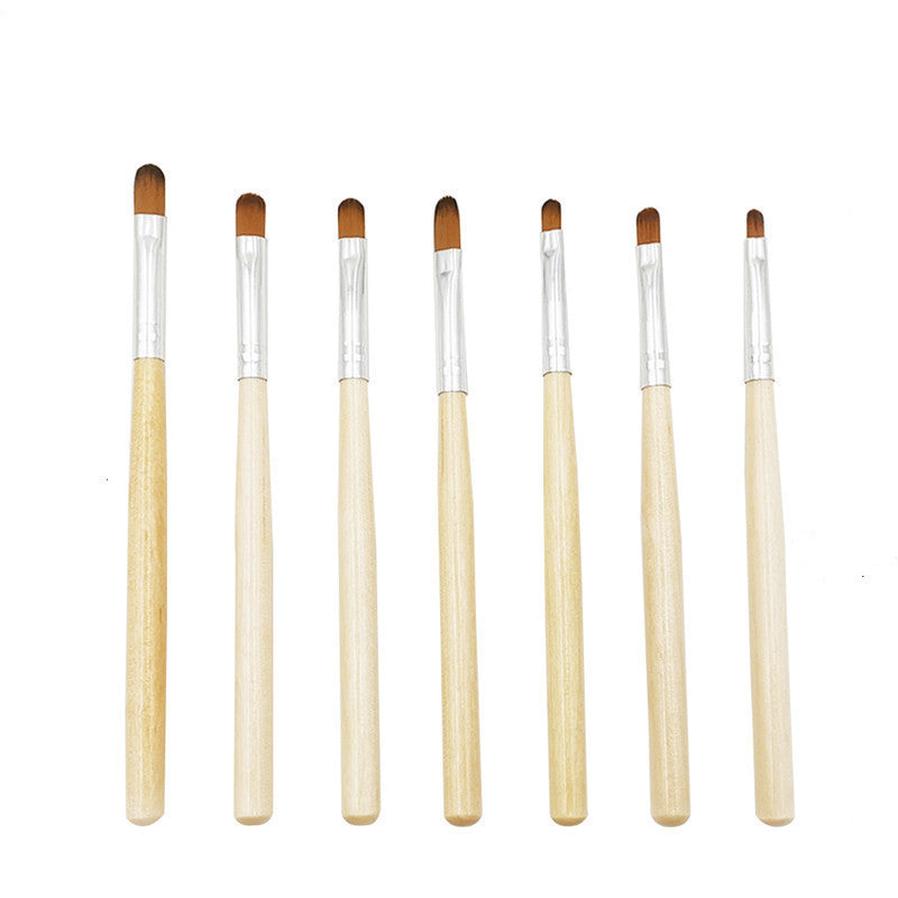JMT-626442 7-Piece Wooden Light Therapy Pen Set for Nail Treatment