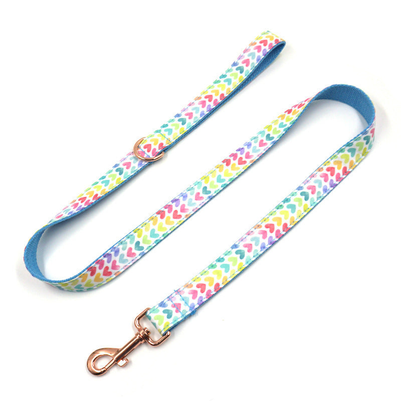 JMT-626634 Stylish Dog Collar and Leash Set with Bow - Adjustable Size Options Available